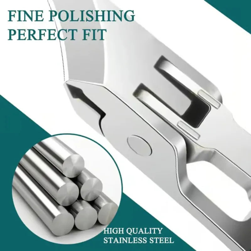 Eagle Beak Angled Nail Clippers 3-Piece Set Angled Head Large Nail Clippers Set for Thick Nails Seniors Ingrown Care