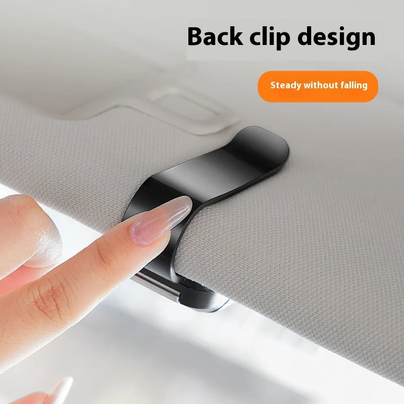 Car-Mounted Eyeglass Holder Multi-Functional Sunshade Board Storage Clip Sunglasses Frame Interior Decoration Accessories