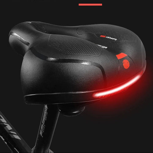 Hollow Breathable Bicycle Saddle MTB Road Bike Saddle Shock Absorbing Comfortable Big Butt Bike Seat Bicycle Accessories