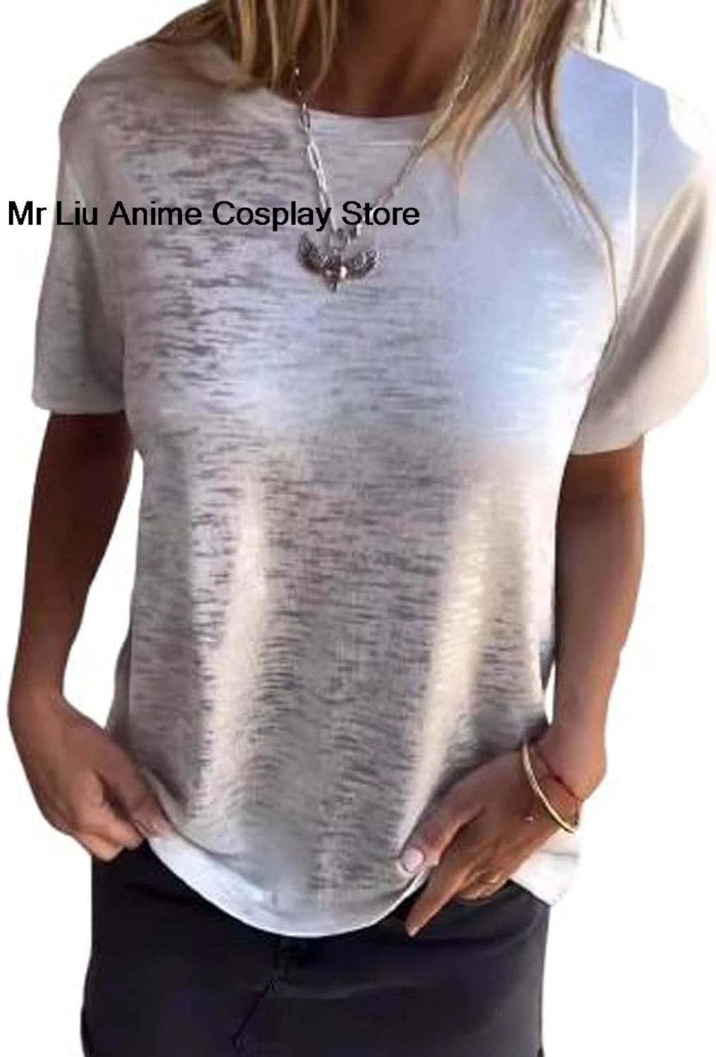 Gold Foil Short-Sleeved T-Shirt, Gold Foil Short-Sleeved, Comfortable and Breathable for Women'S
