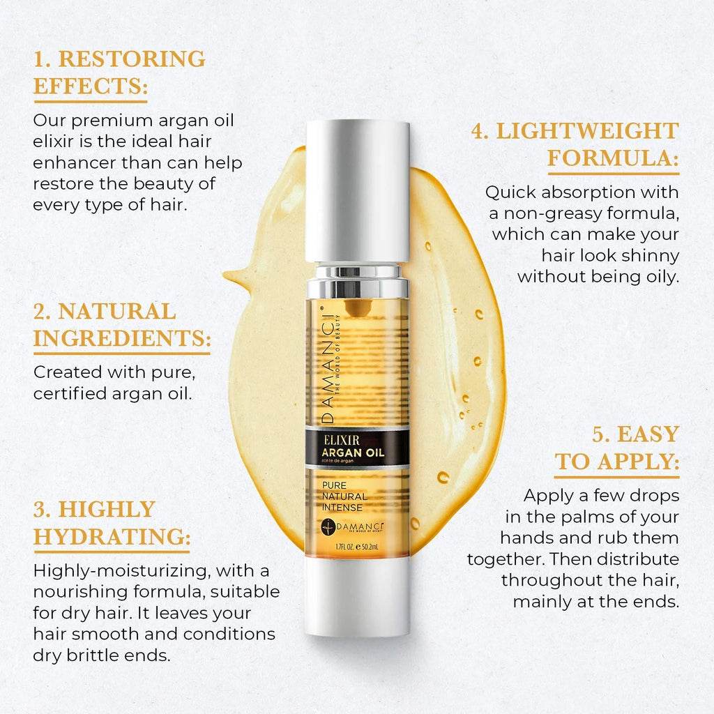 Damanci, Elixir Argan Oil (Liquid Gold)